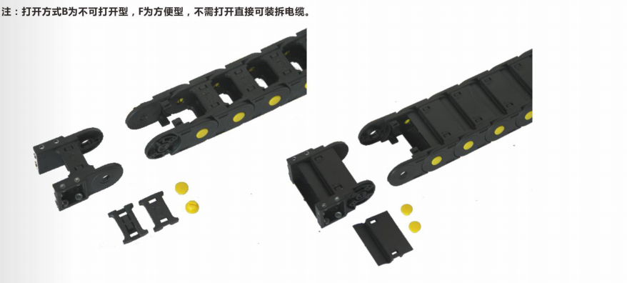 25系列加強型拖鏈主要參數